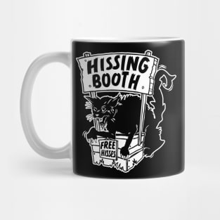 Funny Goth Black Cat Hissing Booth - For Cat Moms & Cat Dads Mug